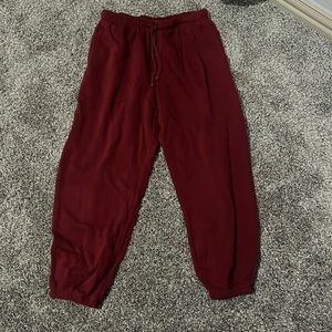Red sweat pants!